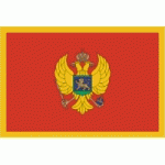 DRAPEAU MONTENEGRO : DIMENSIONS - 60 X 90 CM