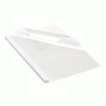 LOT DE 100 - COUVERTURE DE THERMOSOUDURE DOS 6 MM CARTON 200 G FELLOWES BLANCHE