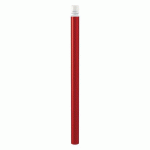POTELET AGGLO HAUTE VIS. Ø 76 MM ZINC ROUGE 3004/BLANC 9010 - PROCITY