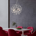 REALITY LEUCHTEN SUSPENSION GLORIA, E14, À 5 LAMPES, CHROMÉE