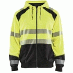 SWEAT ZIPPÉ À CAPUCHE HAUTE-VISIBILITÉ TAILLE S - BLAKLADER