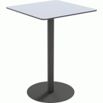 TABLE D'EXTÉRIEUR CROSS CARRÉE 80X80CM H110CM - PLATEAU GRIS - PAPERFLOW