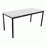 TABLE DE RÉUNION TREFF 160 X 70 BLANC/ NOIR