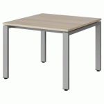 TABLE MALIBU 80X80 T3 SOUDÉ STR ABS ACACIA/GRIS 9006