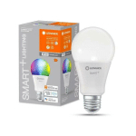 LEDVANCE - SMART+ WIFI LED LAMP, FROSTED LOOK, 14W, 1521LM, CLASSIC BULB SHAPE WITH E27 BASE, COLOR LIGHT AND WHITE LIGHT, APP OR VOICE CONTROL, LIFE