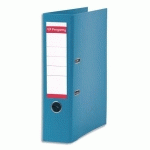 CLASSEUR A LEVIER PERGAMY - POLYPROPYLENE INTERIEUR/EXTERIEUR - DOS 8 CM - A4 - BLEU CANARD