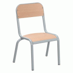 LOT DE 2 - LOT DE 2 CHAISES SCOLAIRES LUDO- TAILLE 1 - MATERNELLE PETITE SECTION - COULEUR VERNIS GRIS