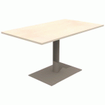 TABLE MANO 140X80 T6 - STRAT ABS ÉRABLE GOTLAND/NOISETTE - MOBIDECOR