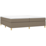 VIDAXL - SOMMIER � LATTES DE LIT TAUPE 200X200 CM TISSU