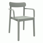 FAUTEUILS ELBA POLYPROPYLÈNE - GRIS VERT - GARBAR