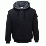 PORTWEST KS32 BLOUSON À CAPUCHE PEWTER NOIR - TAILLE XL