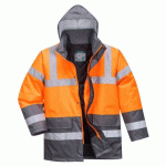 PORTWEST S467 PARKA HV BICOLORE ORANGE/GRIS - TAILLE XXXL