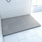 RECEVEUR DE DOUCHE 120X80CM EFFET PIERRE - ARDOISE GRIS - STONE 2 AURLANE