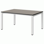 TABLE MALIBU 120X80 T3 SOUDÉ STR GRIS U727/NOIR BLC 9016