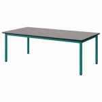 TABLE MALIBU 160X80 T2 4P STR ANTIB BÉT F186/NOIR BLEU 5018