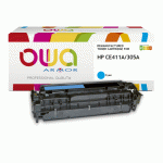 TONER REMANUFACTURÉ OWA - STANDARD - CYAN - POUR HP CE411A - TONER COMPATIBLE