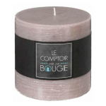 COMPTOIRDELABOUGIE - BOUGIE CYLINDRIQUE RUSTIC 10CM TAUPE
