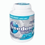 CHEWING GUM FREEDENT WHITE MENTHE FORTE - BOÎTE DE 60 DRAGÉES