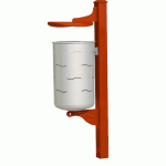 CORBEILLE EMPIRE SIMPLE GRIS/ ROUGE