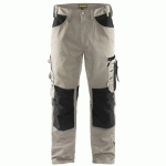 PANTALON DE TRAVAIL ARTISAN SANS POCHES FLOTTANTES BEIGE/NOIR TAILLE 38 - BLAKLADER