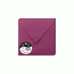 PAQUET DE 20 ENVELOPPES POLLEN 165X165MM 120G/M² - FRAMBOISE - LOT DE 3