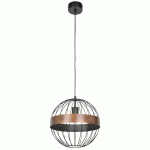 SUSPENSION RAW GLOBE BOULE Ø30 EN MÉTAL NOIR - MANUTAN COLLECTIVITÉS