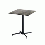 TABLE DE BISTROT PLIABLE X CROSS GALAXY MARBLE 70X70 CM - VEBA