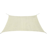 VIDAXL - VOILE DE PARASOL PEHD CARRÉ 2 X 2 M CRÈME