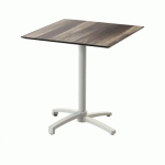 X CROSS TABLE DE BISTROT TROPICAL WOOD 70X70 CM - VEBA