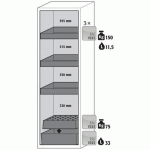 ARMOIRE SÉCURITÉ S-CLASSIC-90 S90.196.060.WDASR JAUNE