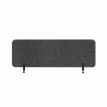 PANNEAU ACOUSTIQUE DE BUREAU SCULPO GRIS FIXATION MÉTAL L 140 X H 40 CM ARCHYI