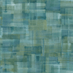 PAPIER PEINT MODERNE EFFET COUP DE PINCEAU POUR ENTRÉE | PAPIER PEINT INTISSÉ ORIGINAL BLEU & VERT | TAPISSERIE MOTIF POUR SALON - 10,05 X 0,53 M