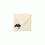 PAQUET DE 20 ENVELOPPES POLLEN 120X120MM 120G/M² - IVOIRE - LOT DE 4