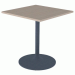 TABLE EKO 70X70 PLAT STRAT CHÊNE HONGRIE - PIÈTEMENT NS - MOBIDECOR