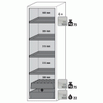 ARMOIRE S-PHOENIX TOUCHLESS-90 S90.196.060.FDAO GRIS - ASECOS