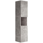 ARMOIRE DE RANGEMENT DE MONTREAL BADPLAATS 131 CM BETON GRIS - BETON GRIS