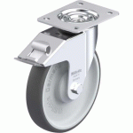 BLICKLE - ROULETTE PIVOTANTE À FREIN Ø 200MM BANDAGE POLYURÉTHANE TPU 300KG - LE-PATH 200KA-FI