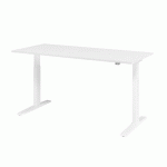 BUREAU ÉLECTRIQUE XMKA12 -180 X 80 CM BLANC - HAMMERBACHER