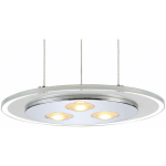 SUSPENSION LED LUMINAIRE SUSPENDU LED SALON SALLE À MANGER LAMPE DE TABLE RONDE GAZ FINITION SATINÉE, MÉTAL, 20W 1500LM 3000K, DXH 40X120 CM