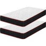 LOT DE 2 - MATELAS 90X200CM - ÉPAISSEUR 16 CM - LUXE MATELAS MÉMOIRE DE FORME POUR ADULTE ENFANT - ZONES DE CONFORT MOUSSE ADAPTATIVE (DEUX MATELAS