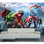 AG ART - PAPIER PEINT EQUIPE AVENGERS MARVEL 360X254 CM