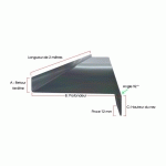 APPUIS DE FENÊTRE ALUMINIUM SABLE 1 MM DE 2 MÈTRES | 20 MM - 100 MM - 450 MM - BRICO-TOITURE