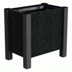 JARDINIÈRE FLORALU 61X40X60 CM URBECOSI - IPRA/ALU NOIR 9005 - URBEMOB