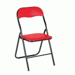 LOT DE 2 - CHAISE PLIANTE COLLECTIVITÉS ROUGE