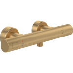 MITIGEUR DOUCHE THERMOSTATIQUE VILLEROY ET BOCH UNIVERSAL TAPS & FITTINGS ROND BRUSHED GOLD - OR MAT