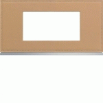 PLAQUE 4M E71 CORD LEATHER - APPAREILLAGE MURAL GALLERY HAGER WXP5104