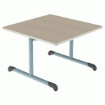 TABLE BANDANA 80X80 T2 DL STRAT POLY. ÉRABLE G. BEIGE/LAGON - MOBIDECOR