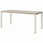 TABLE MALIBU 180X80 T6 SOUDÉ STR ALAISÉ BLC SE W911/BLC 9016