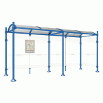 ABRI BUS PROVINCE 5 M 1 BARDAGE LAT. POMMEAU AGORA BLEU 5010 - PROCITY