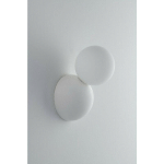 APPLIQUE MURALE PLASTER BLANC 1 AMPOULE 19CM - BLANC